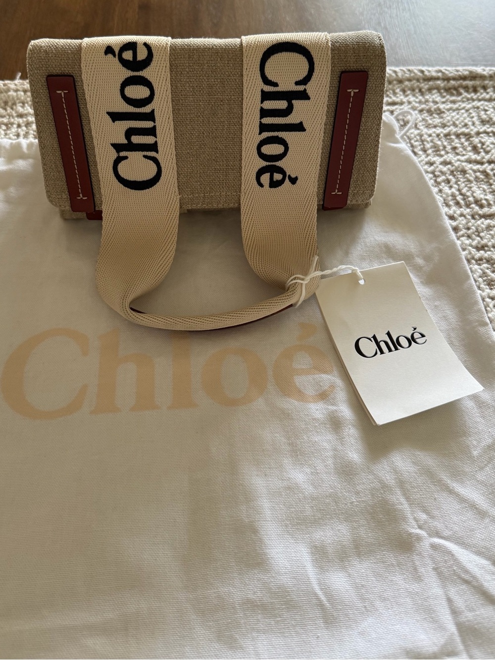 CHLOE WOODY FOLDED BAG